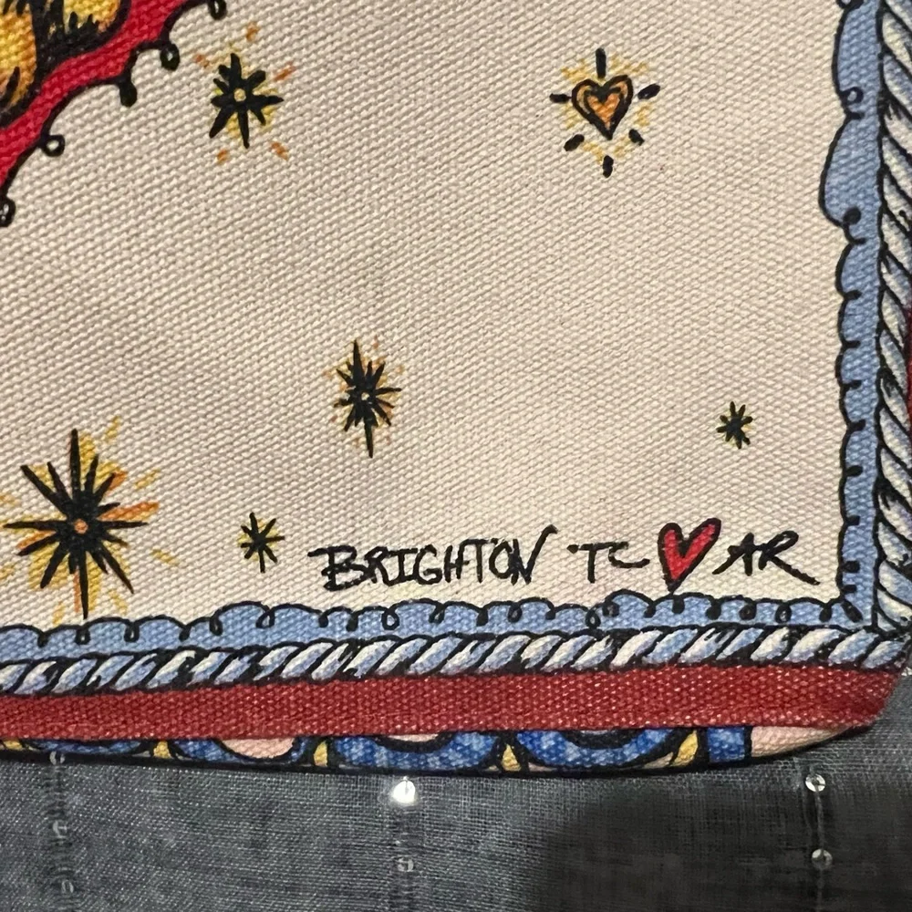 Brighton Celebrate Holiday Love Print Tote Bag - Picture 14 of 16